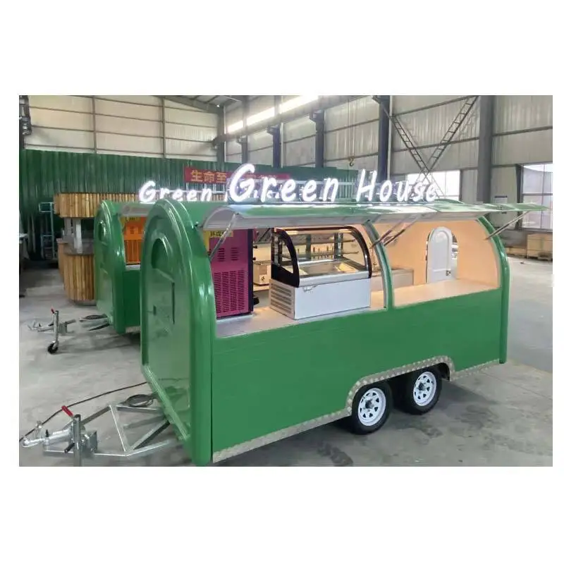 Street Sandwich Crepe Pancake Fully Equipped Full Kitchen Equipment Mobile Fast Food Trucks