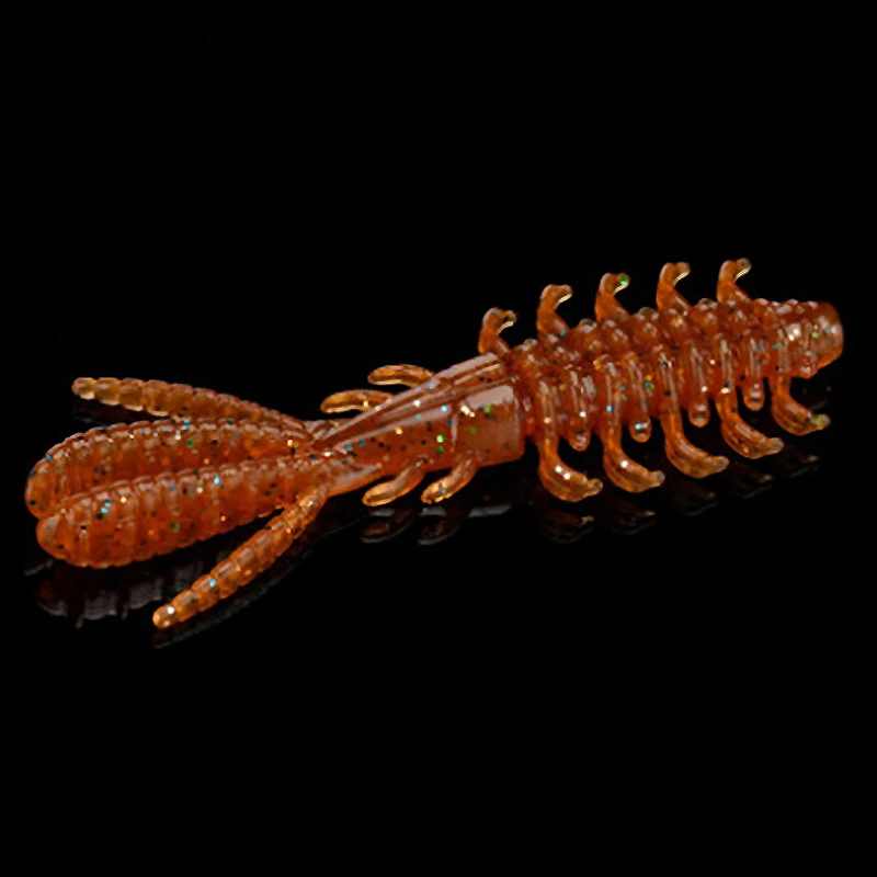 LUTAC 1.8g 3g TPE Pipi Soft Shrimp 6 Colors Floating Water Bass Lure Swim Bait With Flavor