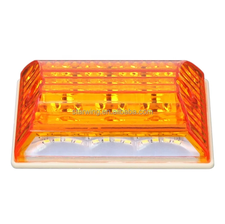 factory wholesale 12V 24V Amber Red Blue White LED Signal Lamp Truck Trailer Amber LED Side Marker Light