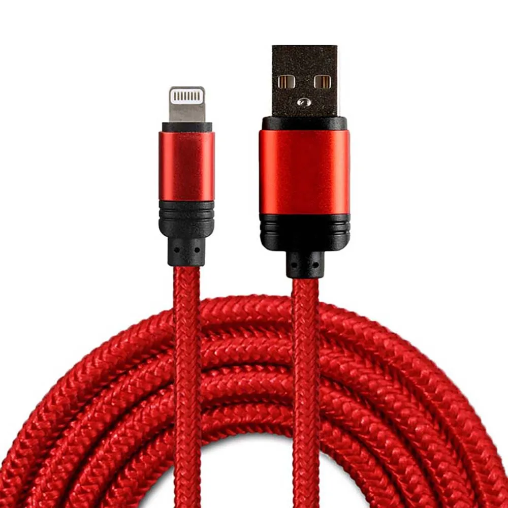 2m phone charger head usb cable coil nylon braided usb a cable micro usb type c kable for mobile phone
