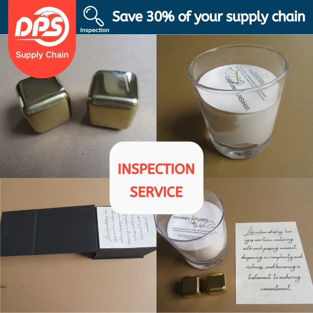 Third Party 100% Quality Control Service Whiskey Candle pre-shipment Inspection Service