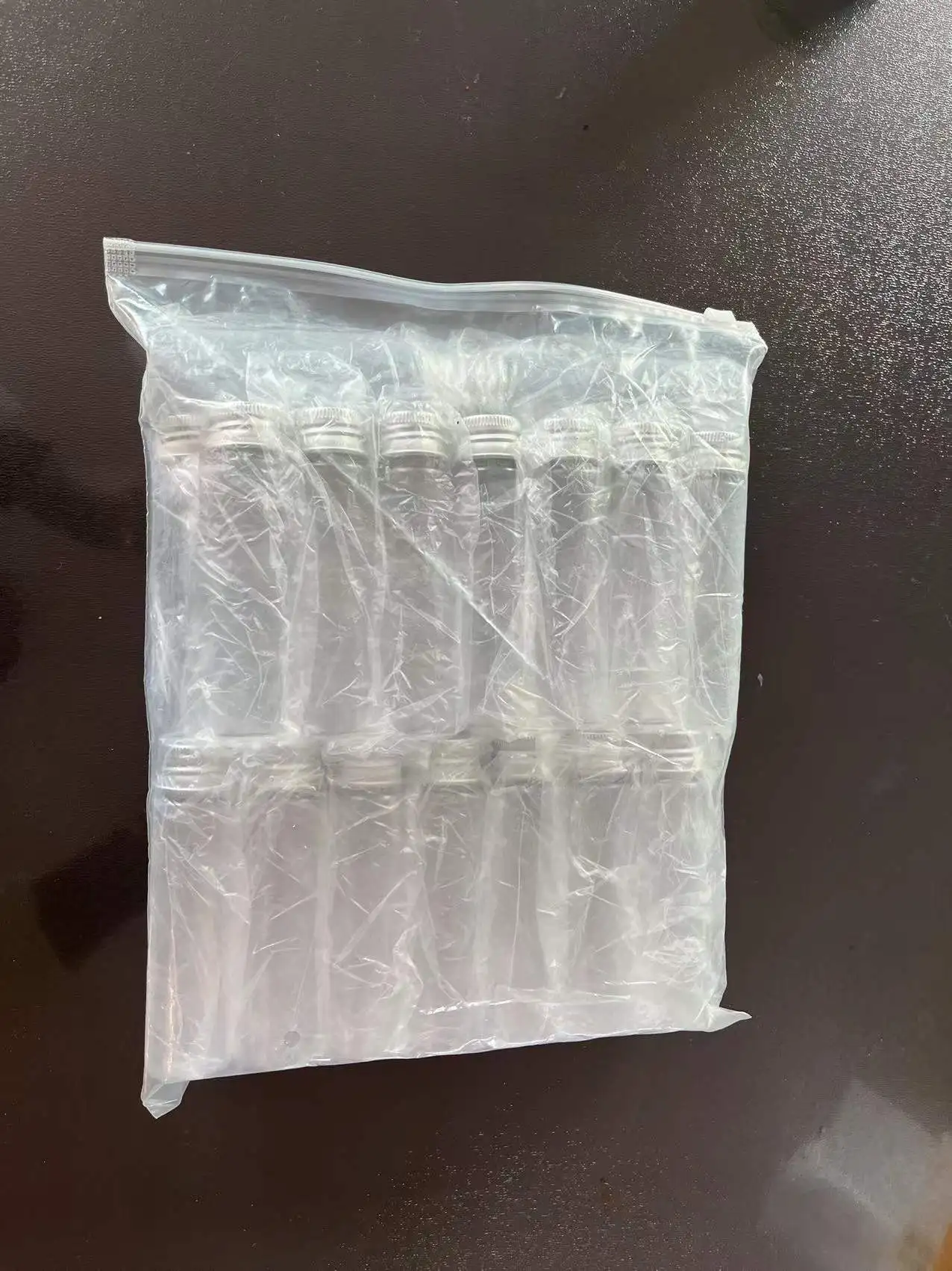50ml clear plastic test tube with bag packaging and custom quantity in each bag high transparent with custom color cap