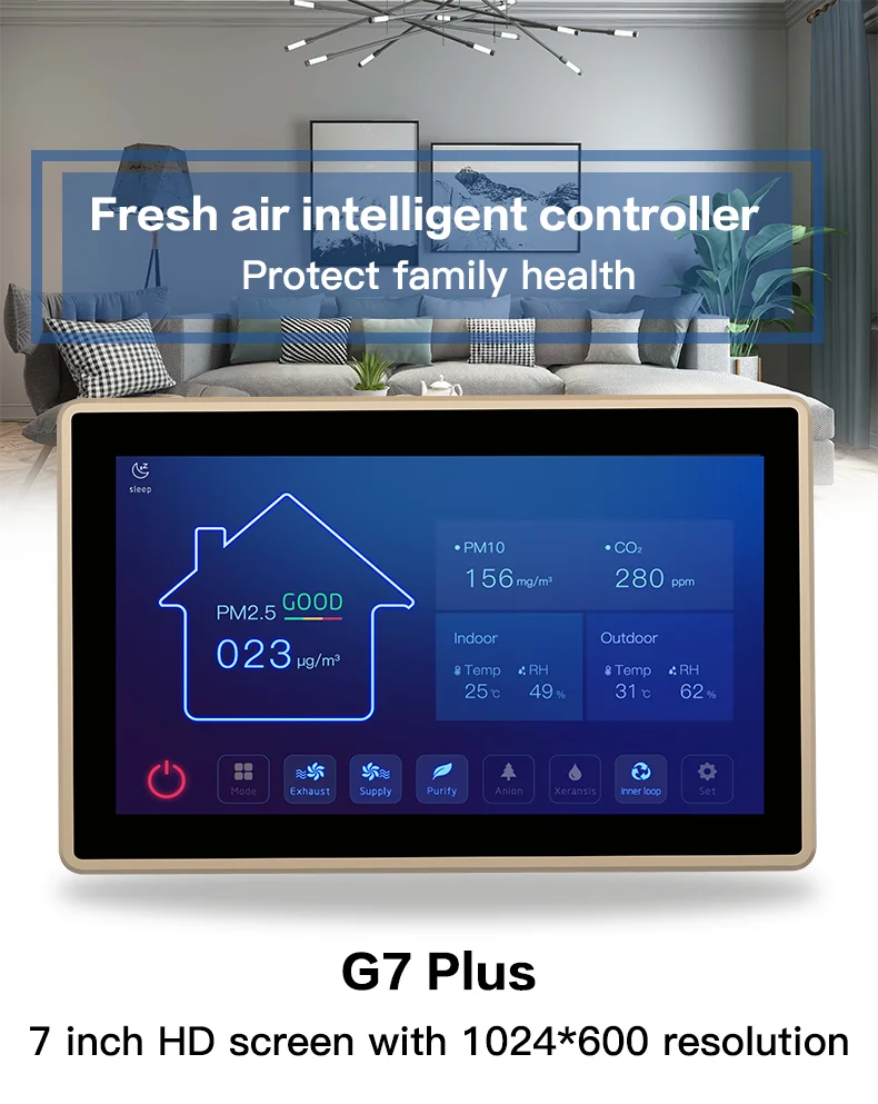 WIFI Tuya RS485 Modbus Ventilation Controller WIFI Fresh Air Ventilation System Controller