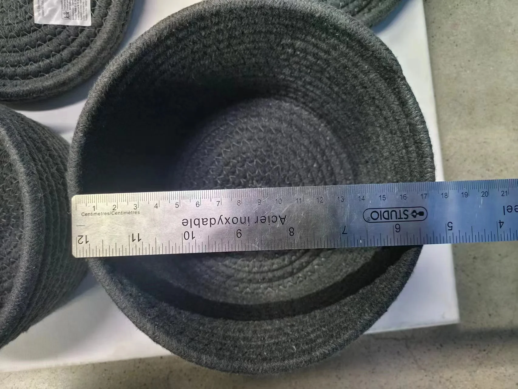 popular cotton string basket with caps