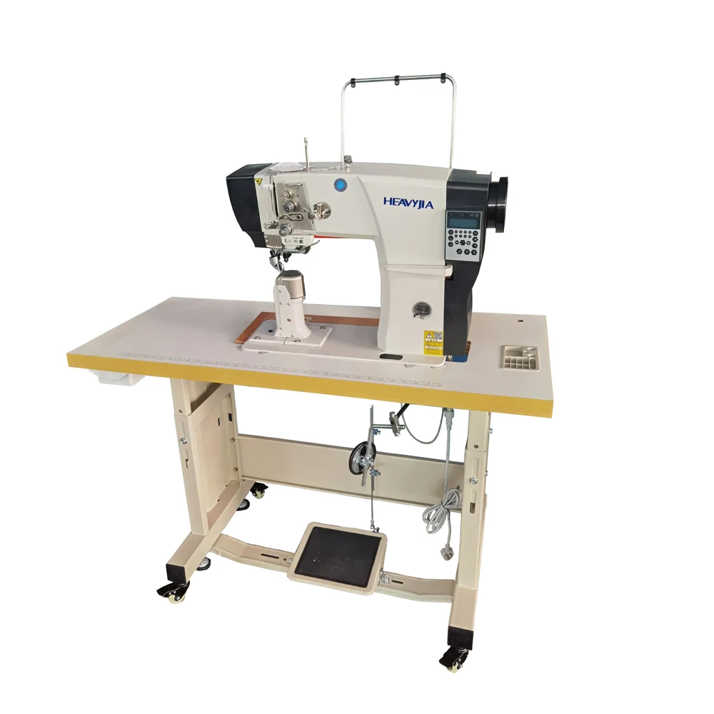 Double Needle Heavy Duty Post Bed Walking Foot Shoe Electric Industry Sewing Machine Price