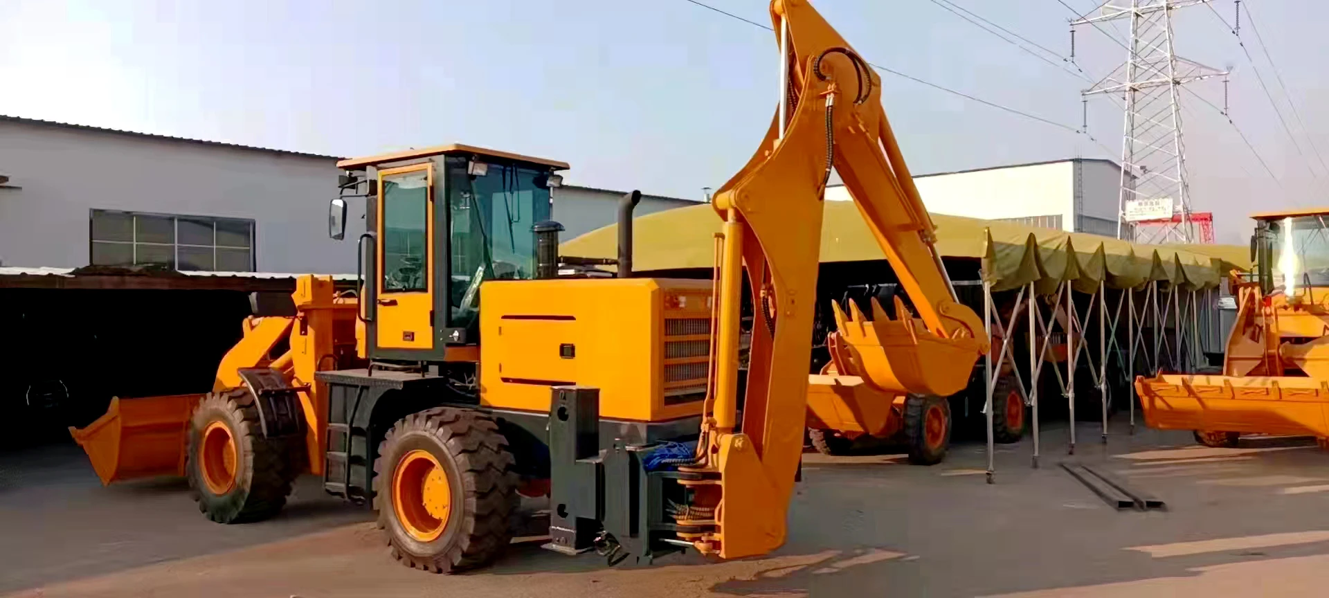 China Front End Loader Backhoe Loader 3ton 4 Ton 5ton Agricultural Wheel Loader Bulldozer Made in China