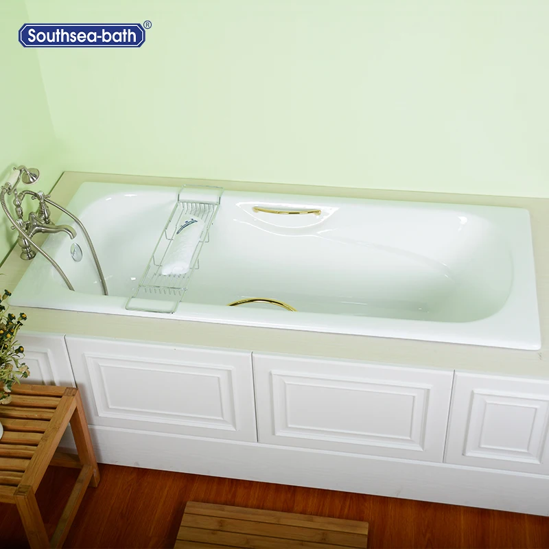 
China Manufacture Mounted Cast Iron Bathtub 