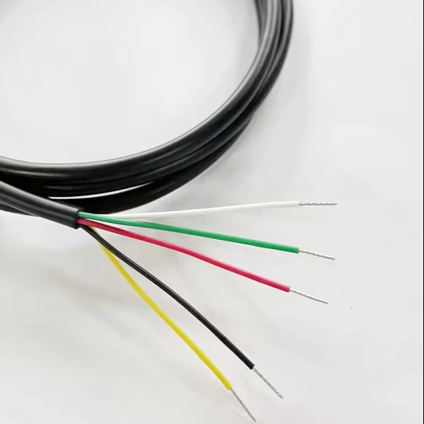 24 22 20 AWG RVV 2 3 4 5 6 7 8 Cores Copper Wire Conductor Electrical RVV Cable Black Soft Sheathed Wire