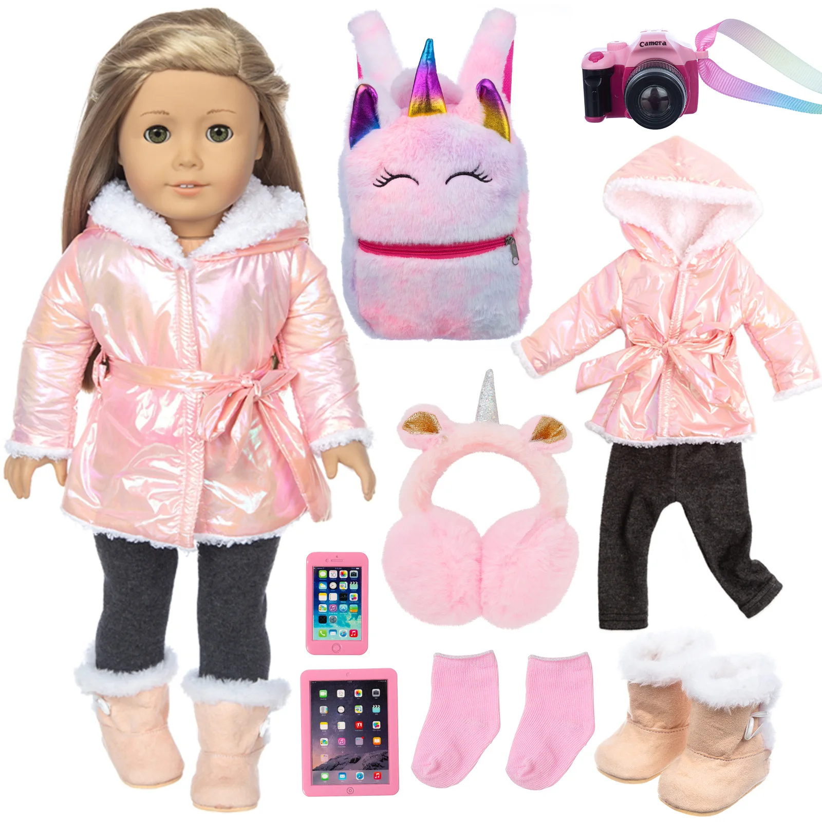 Wholesale Down Jacket Suit Soft Rubber Simulation Reborn Baby Dolls Silicone 18 Inch Doll Accessories Doll With Clothes