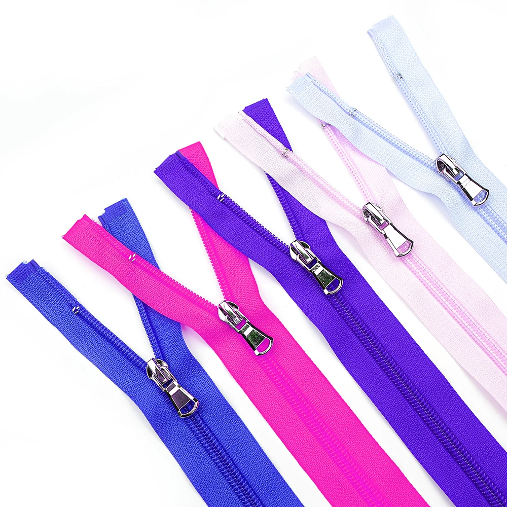 Hot selling Good price Manufacture Customized Color Design Accessories Slider Nylon Open End Zipper For Garment