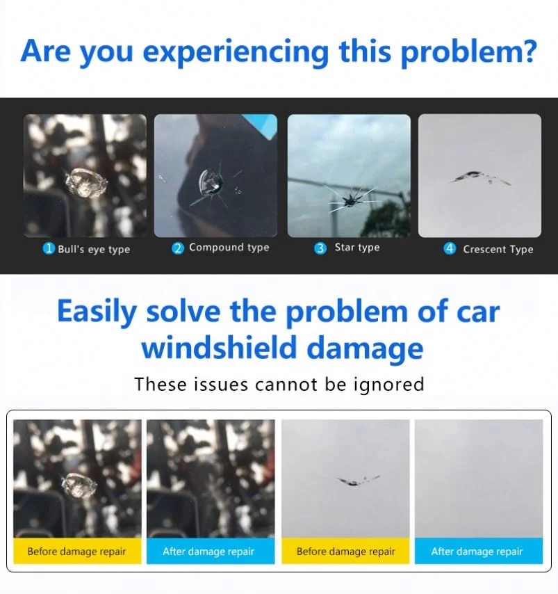 Super QI JIANG Windshield Repair Resin Diy Car Window Glass Repair Liquid Auto Glass Fix Machine