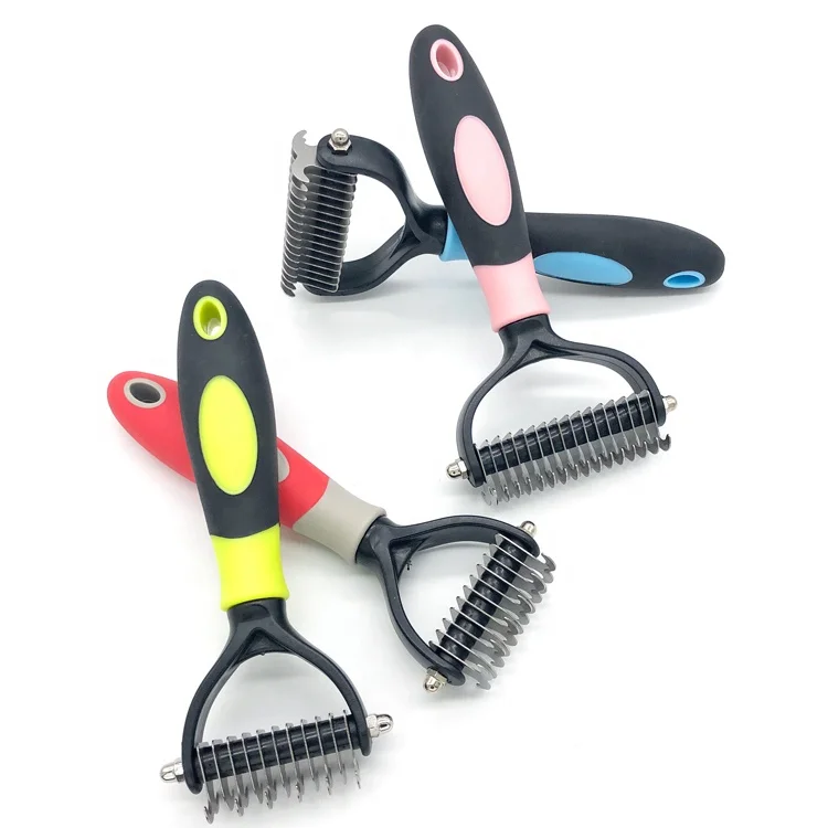 High Quality Pet Grooming Tool Bath&Massage Undercoat Hair Clean Rake Brush Pet Brush