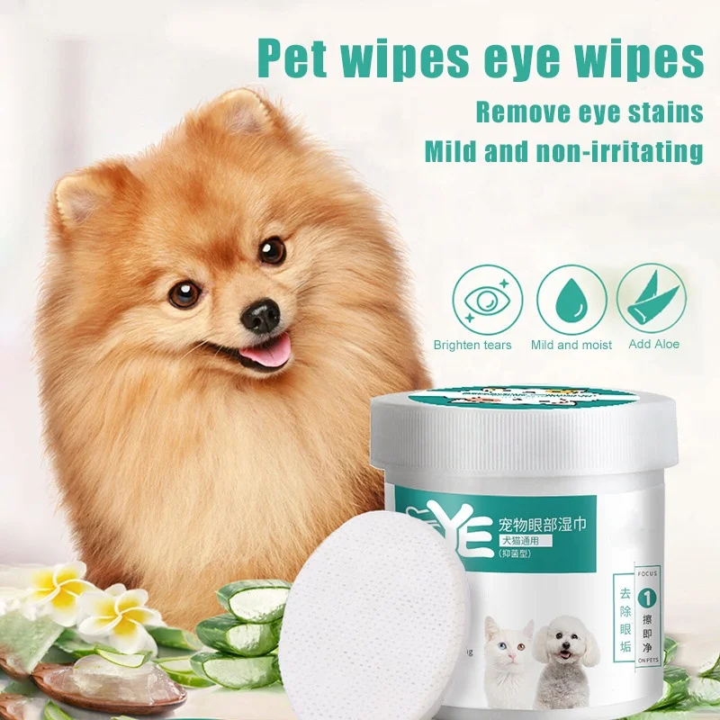 Sohpety Bamboo Cat Pet Dog Grooming Cleaning Teeth Eye Wet Cleaner Wipes Organic For Dogs Pets