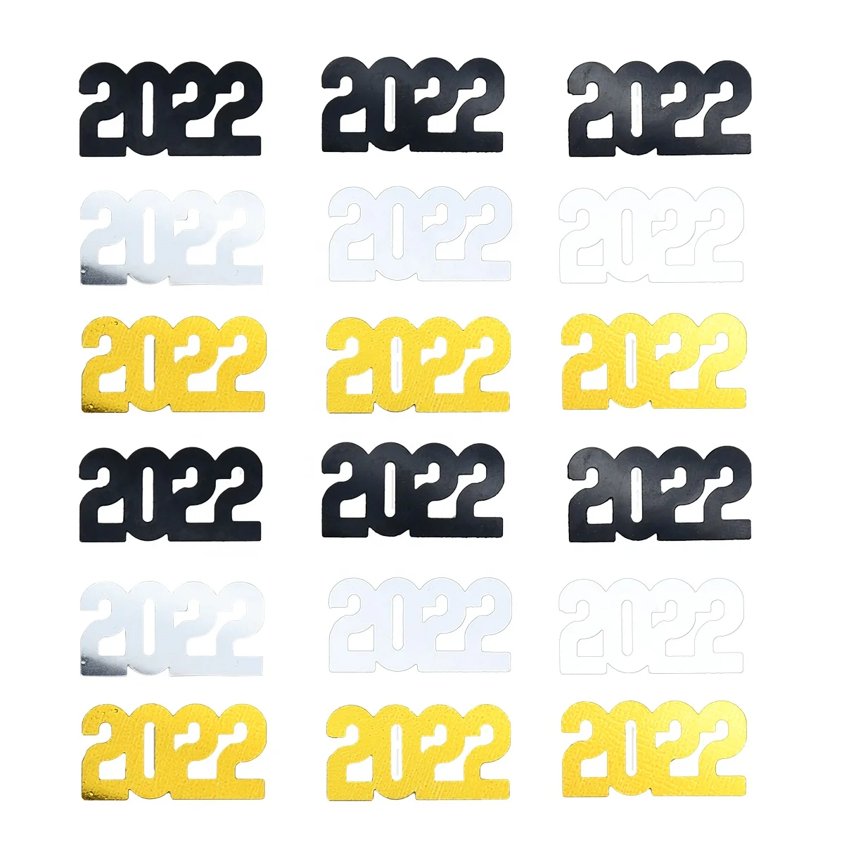 2022 New Product Gold Silver And Black Mix Match Confetti Birthday Party Supplies Wedding Decorations Halloween Decoration