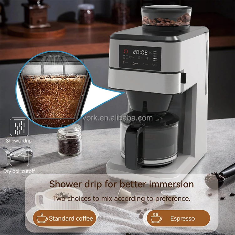 Smart card Puccino automatic espresso machine manufacturer, with grinder milk cans for home use
