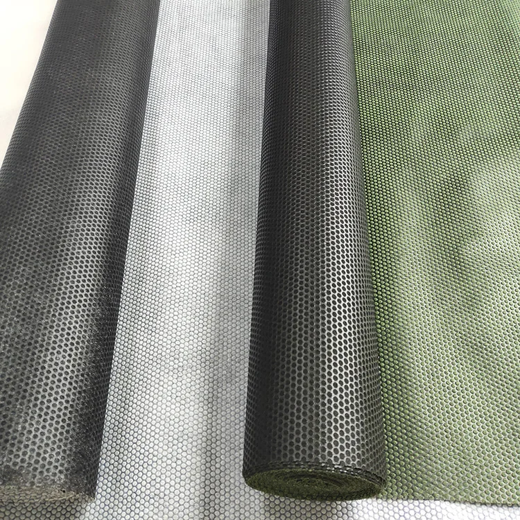 Biodegradable PP non-woven plant weed control mat in garden