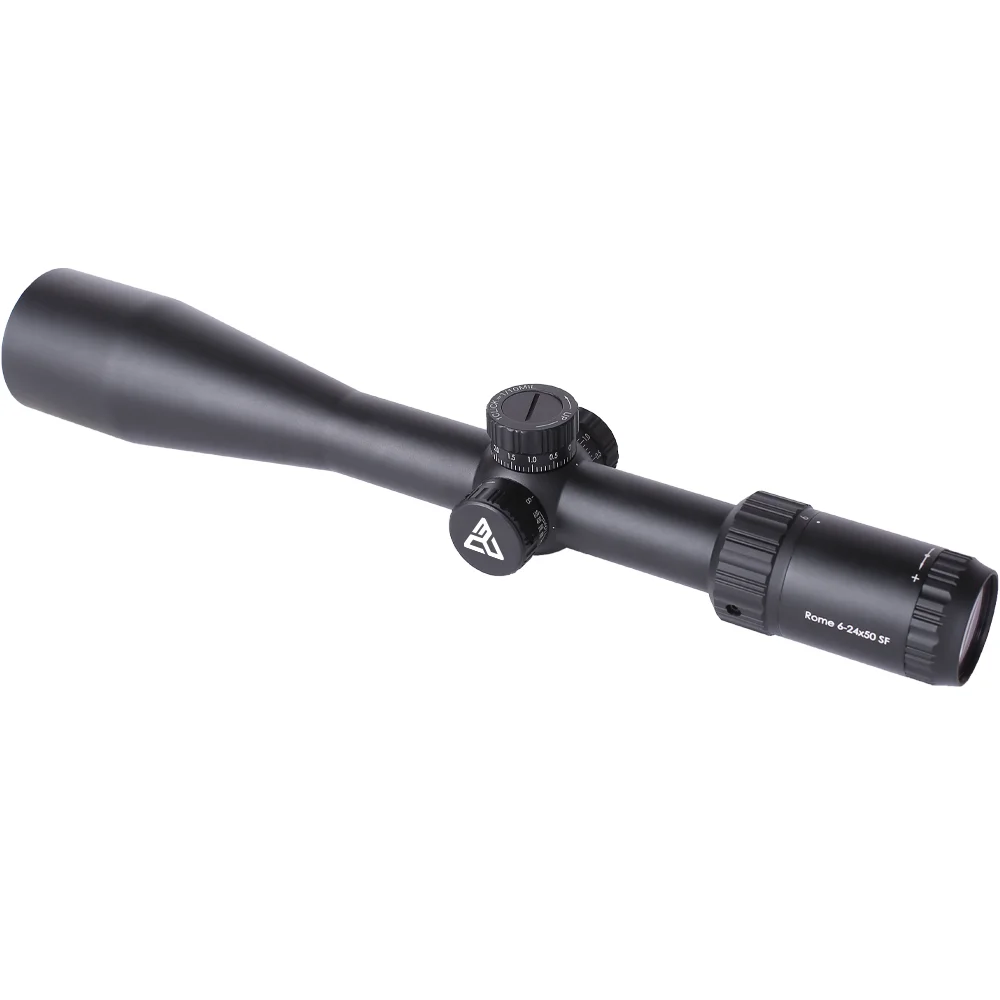 Red Win Rome 6-24x50 SFP 30mm Monotube Crystal Image Adjust Zero Lock Water Resistance Hunting Scope