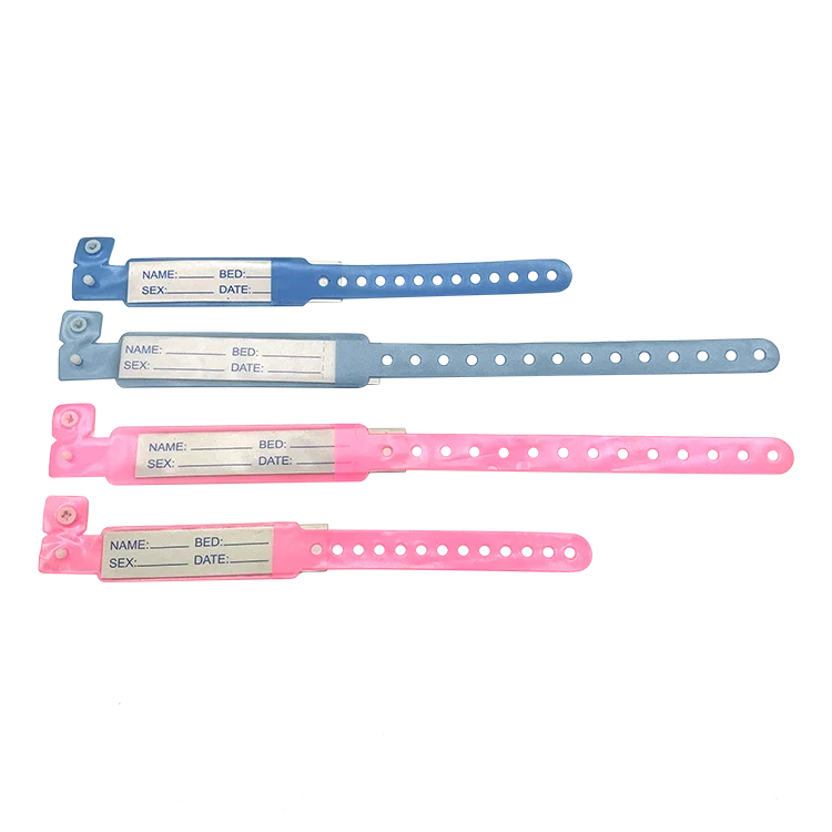 Id bracelet Different Color Customized Surgical Insert Card write on I. D Bracelet for Patient Identification  wristband