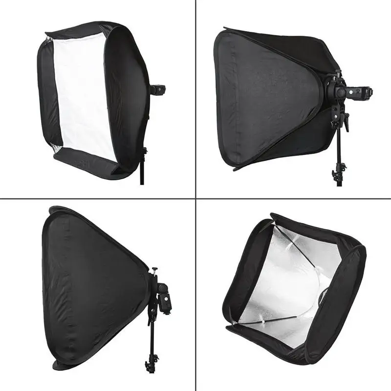 
photo studio accessories godox 60*60cm Portable Foldable Softbox with S Type Bracket Holder for Studio Speedlight 