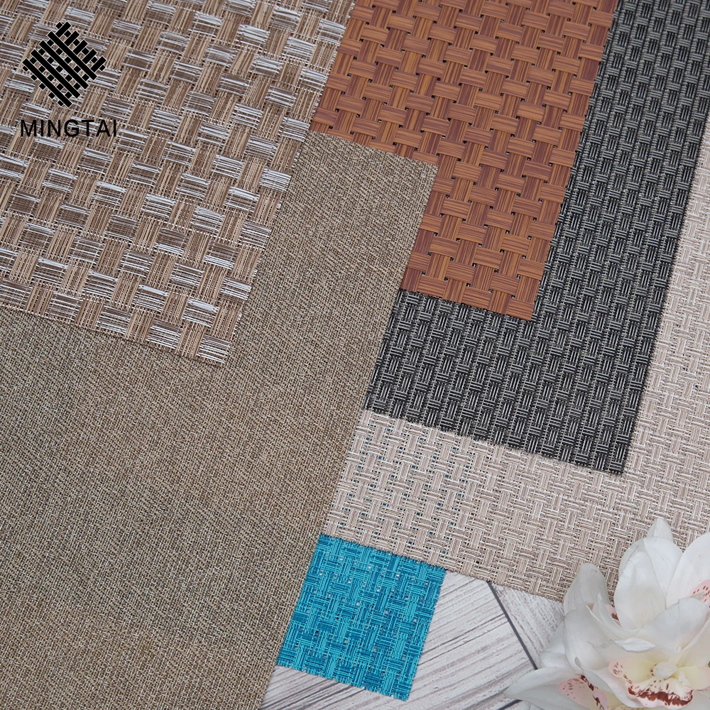 Kitchen place mat Eco-Friendly Woven  PVC Placemats  Braided  Placemats Customized Table Mat