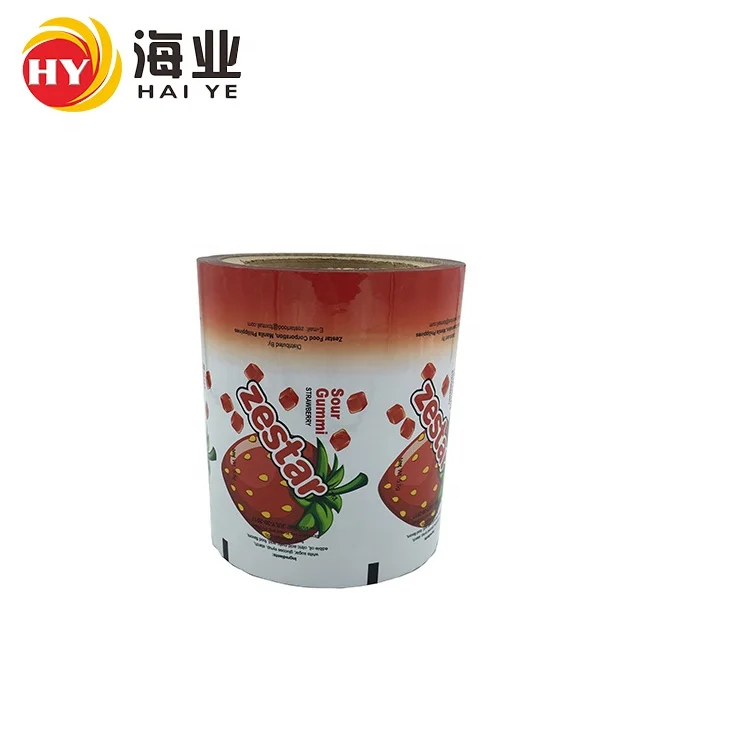 Food grade  plastic stretch lamination packing film roll for food package bag