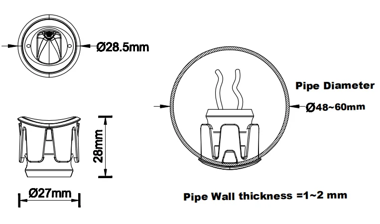 LED Light Stainless Steel IP67 Glass Lawn Lights Lighting and Circuitry Design,project Installation Handrail for Deck Outside 75