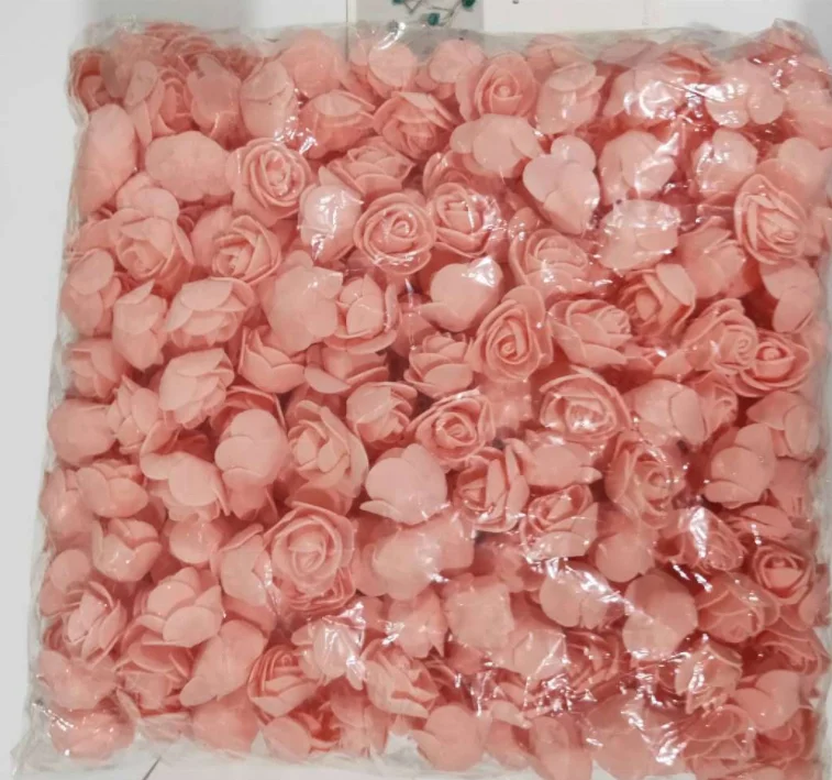 500 pieces per bag PE rose heads foam rose flowers for rose bear 3.5cm rose flowers 2.5cm rose flowers for flower bears