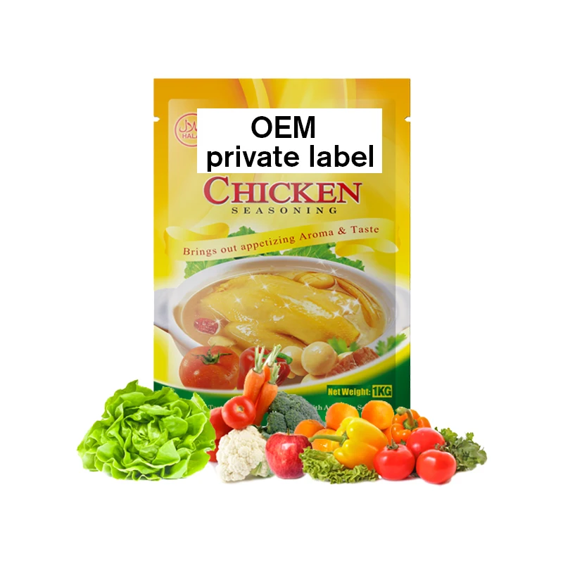 10g/50g/100g HALAL Dried Chicken Flavor Seasoning Powder For West African Market