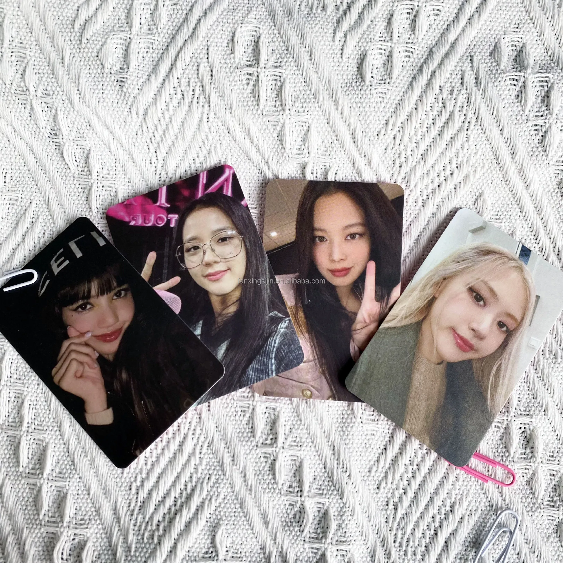 Custom Double Side Printing Slogan Postcards Kpop Photocard Paper Photocard