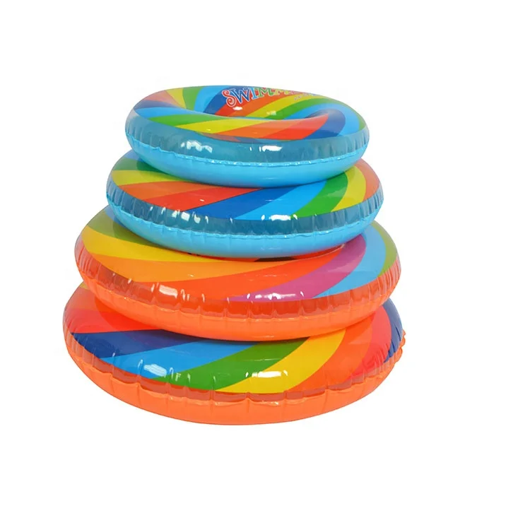 Оптовая продажа 2020 водные игрушки детское Надувное плавательное кольцо плавающий пончик для бассейна