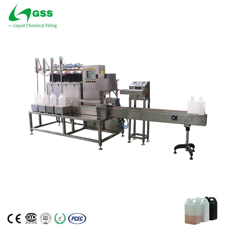 GSS 1-10L 4 head filling machine