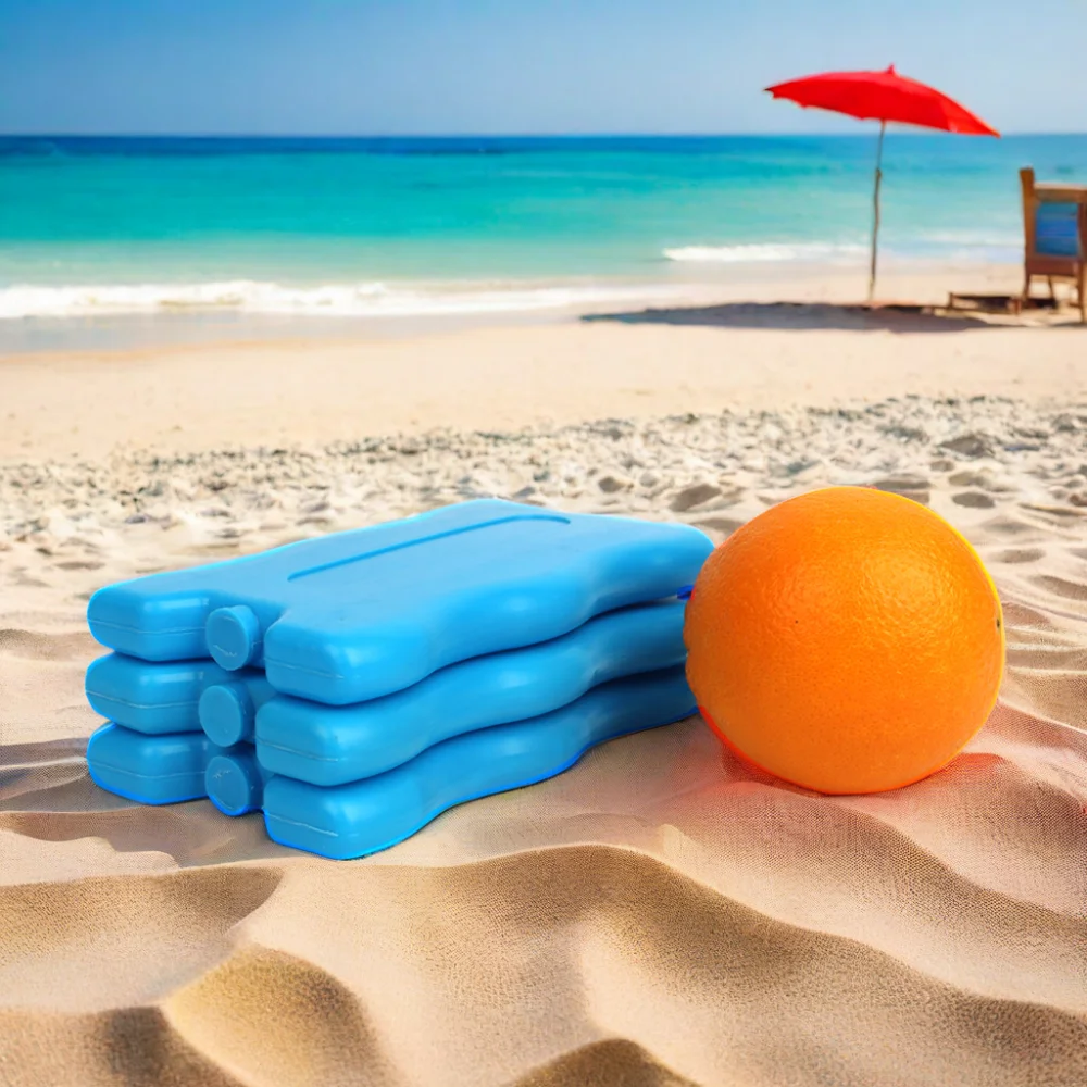 200ML Food Grade Rigid Ice Pack Freezable Ice Brick Cooler for Cooler Bags