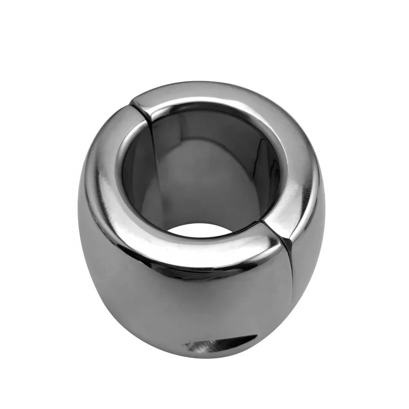 Height 30/40/60mm stainless steel testicle Ball Stretcher Scrotum cock ring metal locking pendant Weight for male sex toy