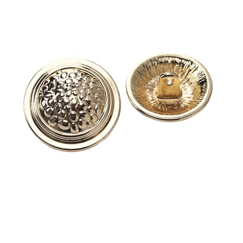 Crown Metal Button for Blazer Suits Coat Uniform Jacket 15mm Vintage Gold Coat Customize logo Gold Metal Button Sets