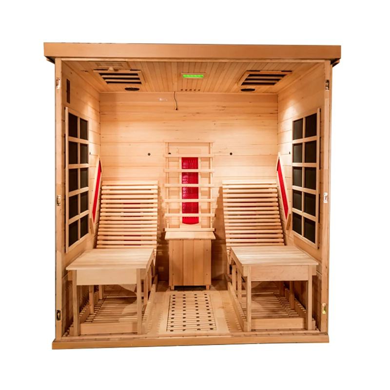 Luxury Infrared Sauna Room Lay Down Sauna With Recliner