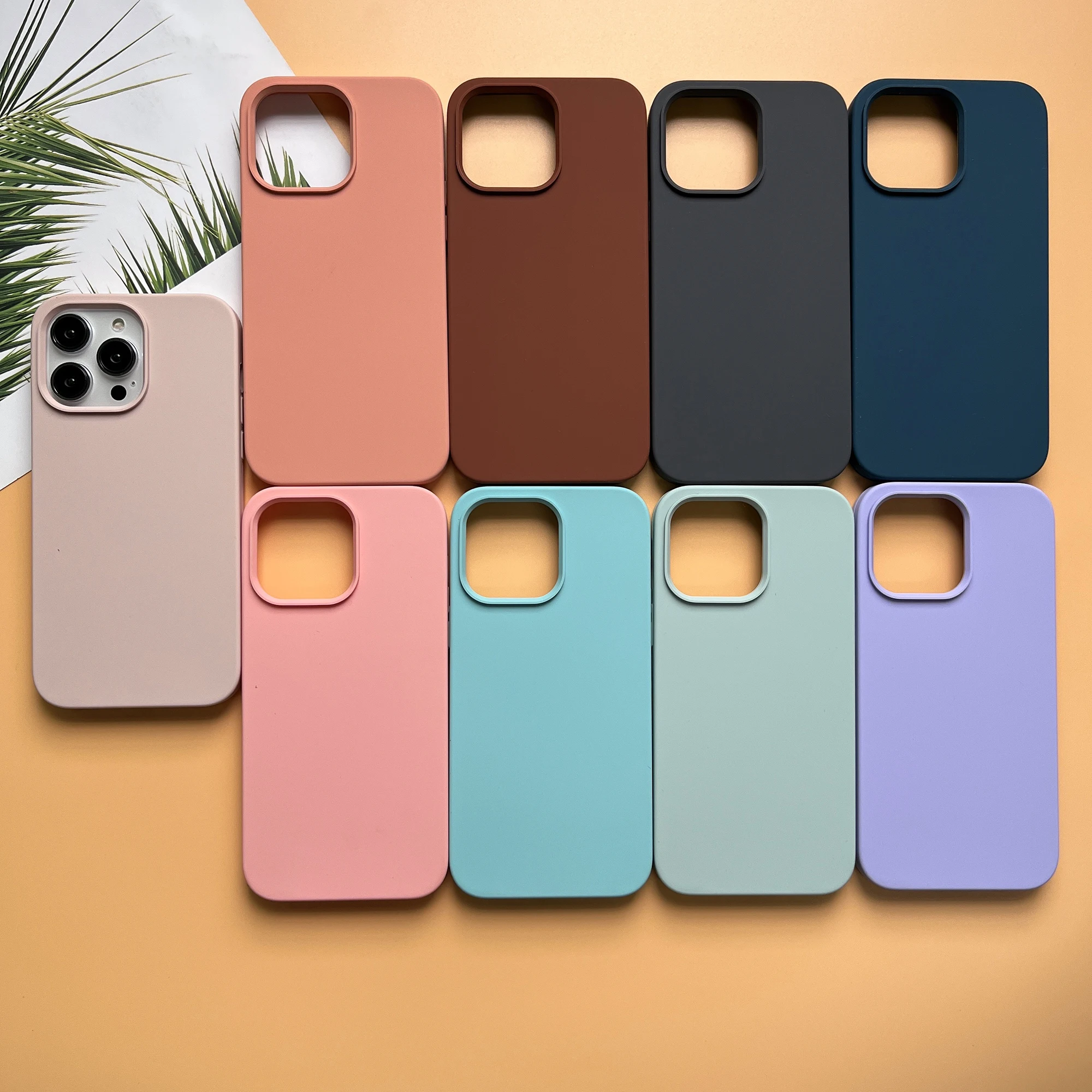 Silicone Phone Case For iphone 14 13 pro max Shockproof Liquid phone Case Cover For iphone 12 11mini X/XS XR XS MAX SE3 8PIUS