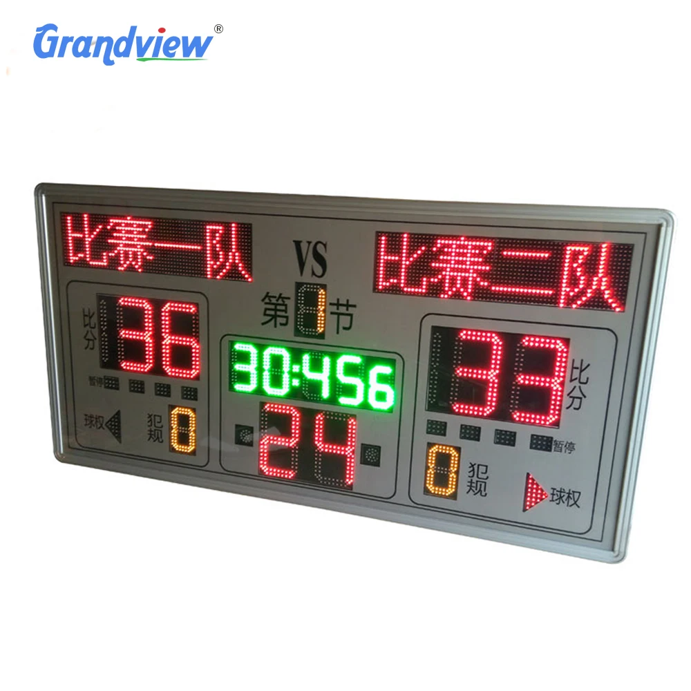 Drop Shipping Digital Electronic Basketball Score board Billiard Scoreboard Hockey Soccer Sports Led Scoreboard