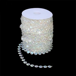 custom Gorgeous hanging crystal wedding decorations ceiling drape hanging bead curtain hanging