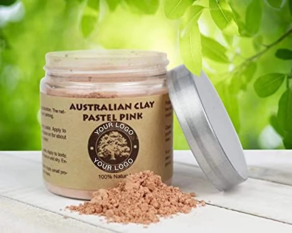 hot sale OEM private label hydrating skin care facial product firmness Australian pink clay mask powder for all skin