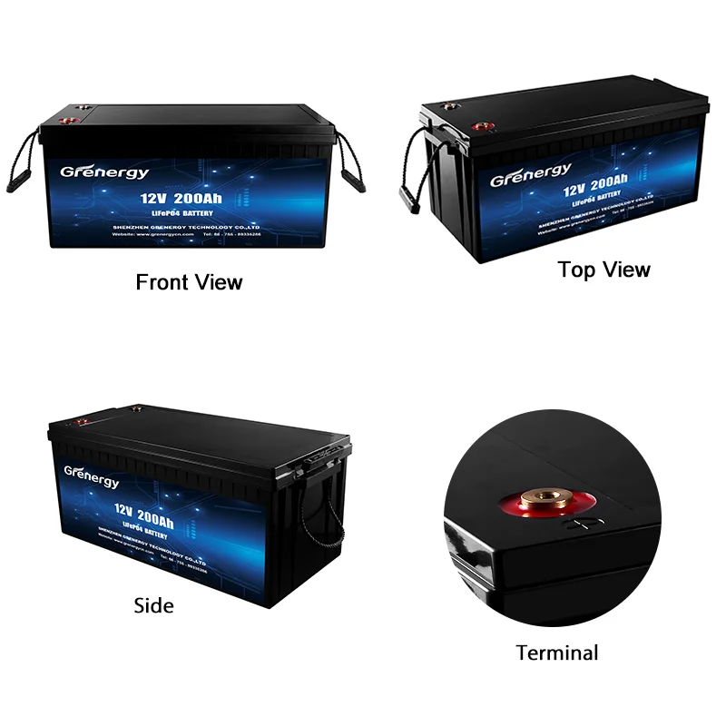 Smart APP Maintenance Free Battery Box Waterproof Lithium Ion Battery 100Ah Lithium Ion Solar Batteries Power Station