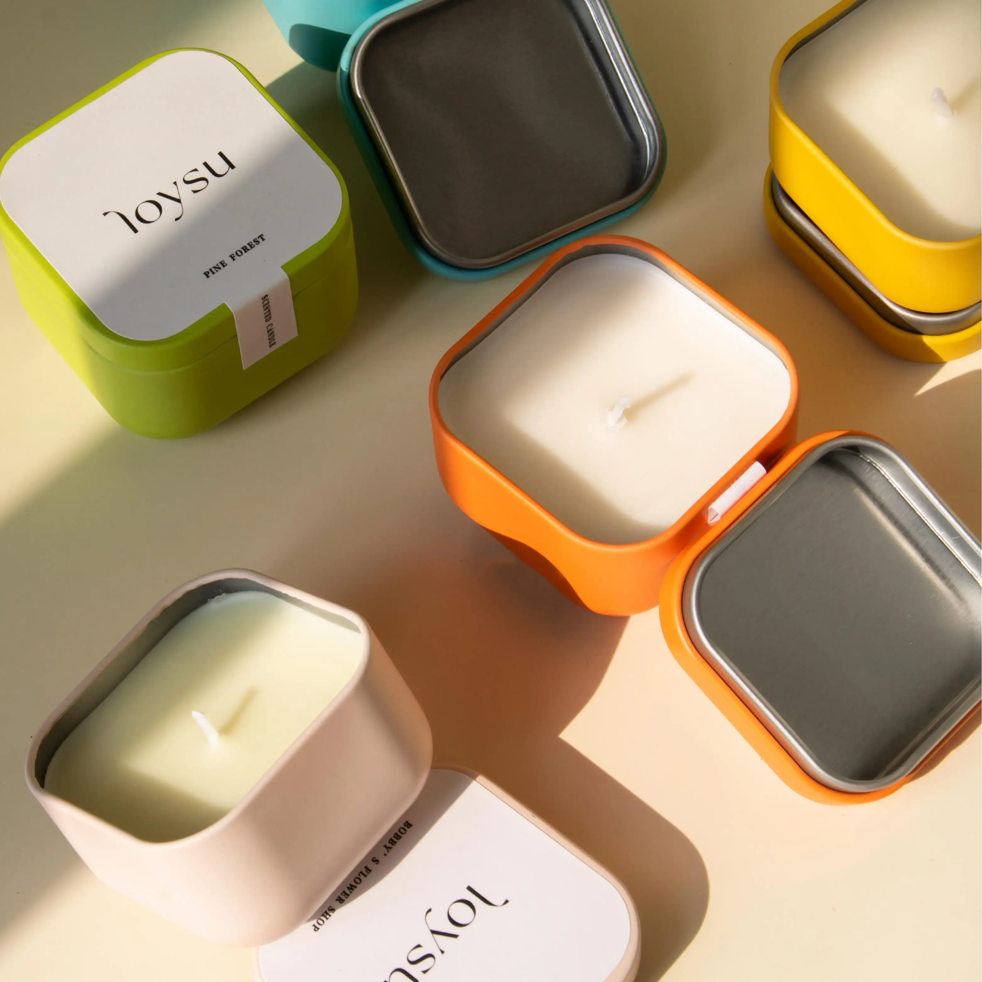 ENO New design soybean wax tin scented candles holiday gift to classmate friends birthday candles Fragrant souvenirs gift