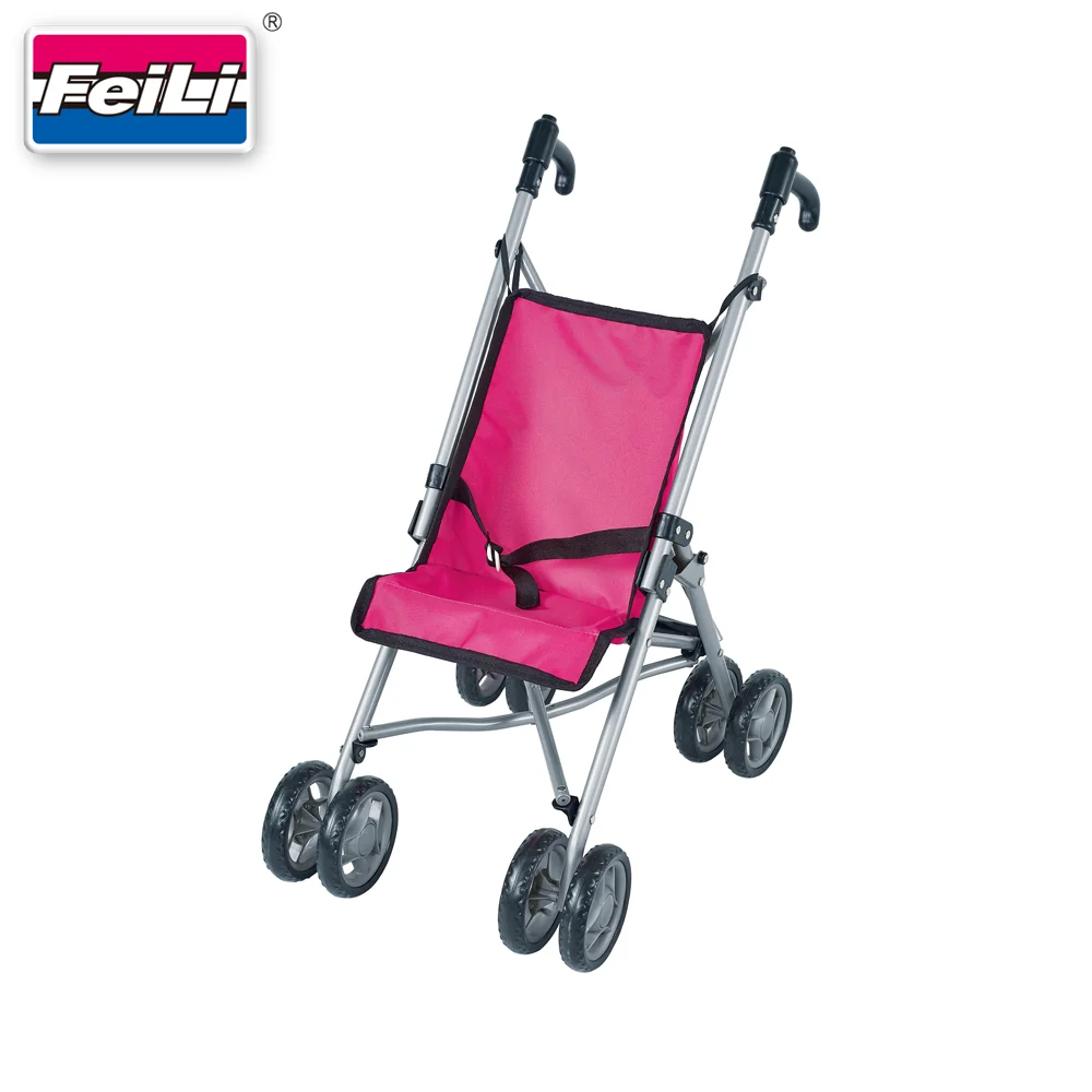 Dollri Starri New Design 2022 Big Size Basic Umbrella Doll Stroller Toy With Adjustable Handle For Dolls 18' Pretend Play Girls