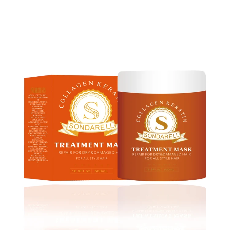 SONDARELL Wholesale OEM ODM Organic Collagen Keratin Smoothing Treatment Cream Repair Damaged Hair Sample Offered Welcomed 40PCS