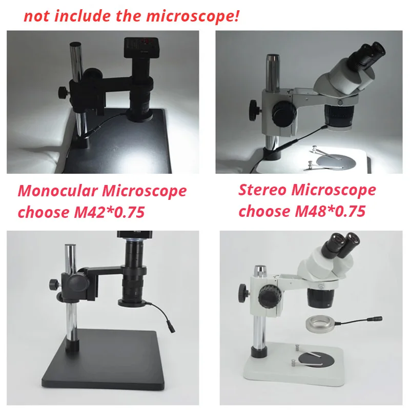 LED Adjustable Ring Light for STEREO ZOOM Microscope Shadowless Lamp USB Plug