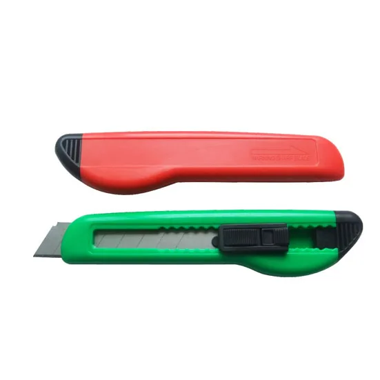 Popular Retractable Utility Knife Sliding Blade Cutter 18mm plastic Utility Craft Knife