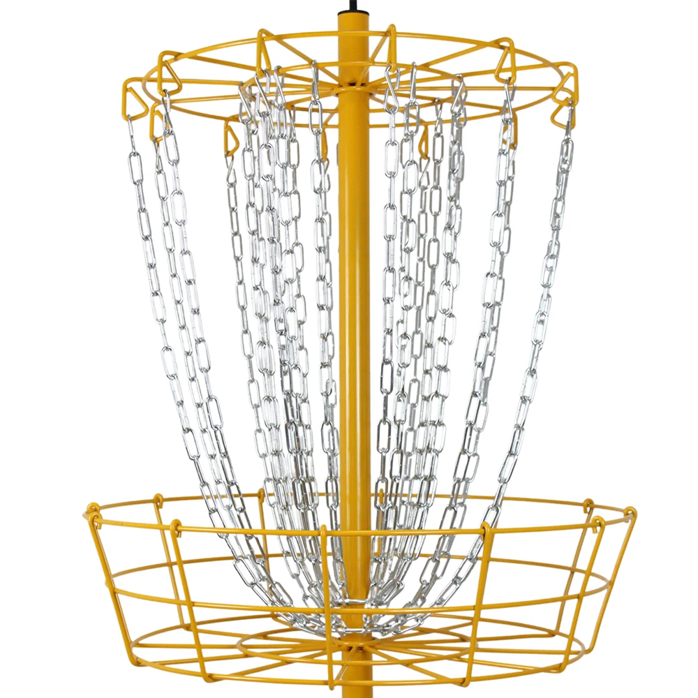 PDGA стандартный легко собрать и Портативный Летающий диск для гольфа корзина целевой набор с 24