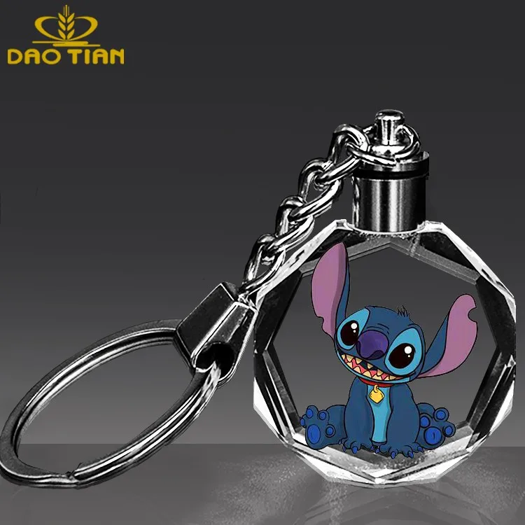 Wholesale custom 3d keychains plush dog keychain hot dog keychain with changeable led light for promotion gift or birthday gift