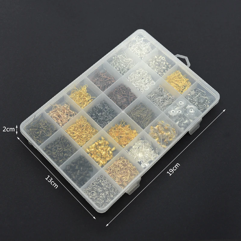 Open Jump Rings Eye Head Pins  Jewelry Wire Extend Chain Accessories Metal Jewelry Findings Tool Set For Diy Jewelry Making