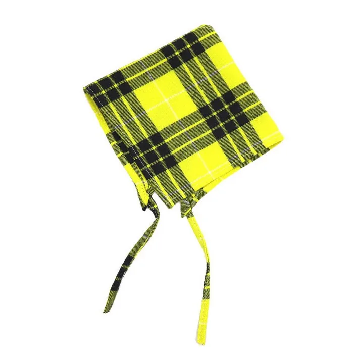 Wholesale Pet Washable Triangle Plaid Pet Bandanas Adjustable Custom Dog Scarf Bandana