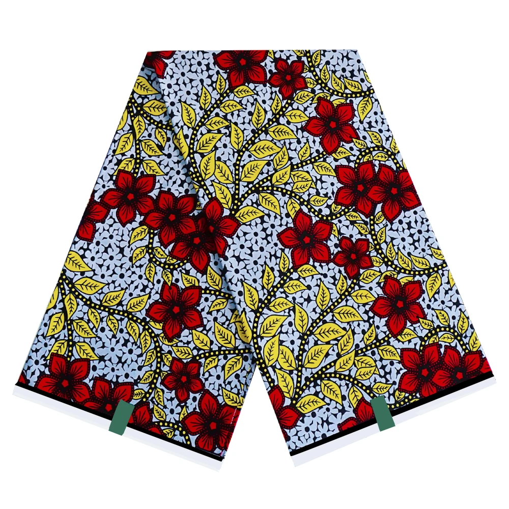 100% Cotton Soft Batik Guaranteed Vertiable Original African Real Wax Fabric Ankara Wax Prints Fabric